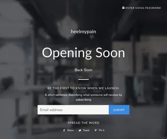 Heelmypain.co(Create an Ecommerce Website and Sell Online) Screenshot