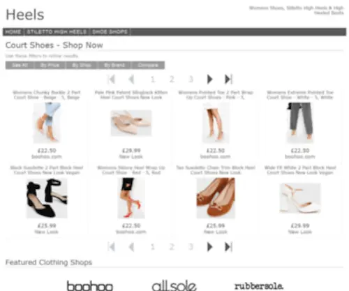 Heels.co.uk(Womens High Heels) Screenshot