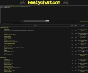 Heelychat.com(Heelychat, the forum for heelys, the shoes with wheels) Screenshot