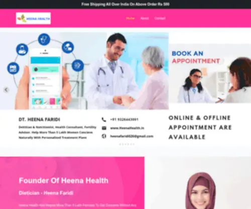 Heenahealth.in(HeenaHealth) Screenshot