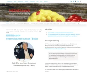 Heenemann.de(HEENEMANN Unternehmensberater) Screenshot