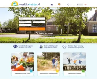 Heerlijkehuisjes.nl(Vakantiehuis huren) Screenshot