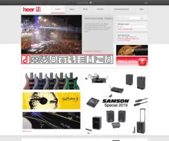 Heermusic.com(Heer musik ag) Screenshot