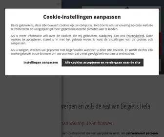 Hefa.be(Grondwerken Antwerpen) Screenshot