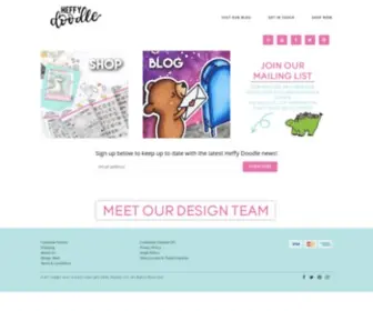 Heffydoodle.com(Designing and selling clear photopolymer stamps and metal craft dies for card making and scrapbooking) Screenshot