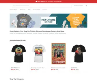 HeforsheStore.com(Heforshestore Print shop for T) Screenshot