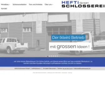 Hefti-SChlosserei.ch(Hefti Schlosserei GmbH) Screenshot