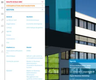 Heg-ARC.ch(Haute-Ecole Arc) Screenshot
