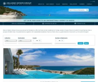 Heg.gr(LUXURY VILLAS IN GREECE FOR RENT by HELLENIC ESTATE GROUP) Screenshot