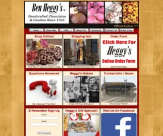 Heggys.com(Heggy's Chocolate) Screenshot