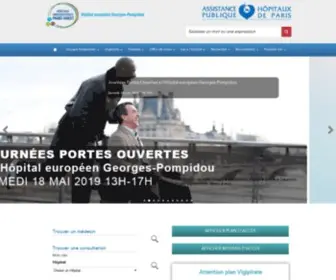 Hegp.fr(Hôpital européen Georges) Screenshot