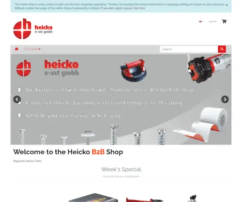 Heicko.de(Ihr Systemanbieter für Fensterfertigung) Screenshot