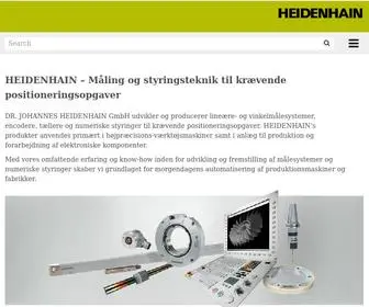 Heidenhain.dk(Drejegiver, Vinkelgivere, Længdemålesystemer, Digitale tællere, 3D-taster, CNC-styringer) Screenshot