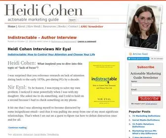 Heidicohen.com(Heidi Cohen’s Actionable Marketing Guide) Screenshot
