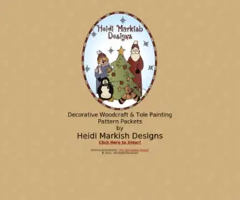 Heidimarkishdesigns.com(Decorative Woodcraft & Tole Painting Pattern Packets by Heidi Markish Designs) Screenshot