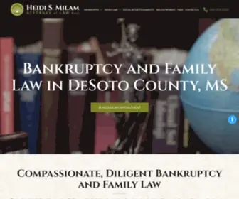 Heidimilam.com(Heidi Milam Attorney at Law PLLC) Screenshot