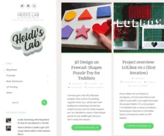 Heidislab.com(Heidi's Lab) Screenshot