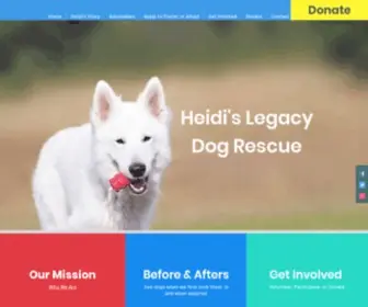 Heidislegacydogrescue.com(Heidi's Legacy Dog Rescue) Screenshot