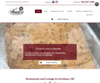 Heidisofgresham.com(Restaurant and Lounge) Screenshot