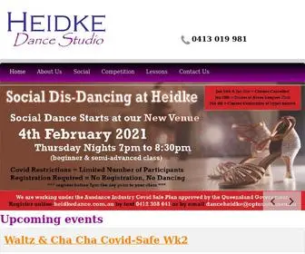 Heidkedance.com.au(Heidke Dance Studio) Screenshot