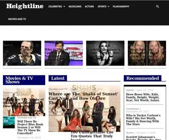 Heightline.com(People, Entertainment & Showbiz) Screenshot