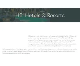 Heihotels.com(HEI) Screenshot