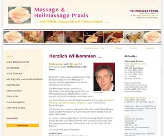 Heil-Massage-Wien.at(Yoga-Studio und Heilmassage-Praxis) Screenshot