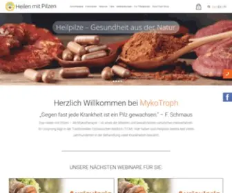 Heilenmitpilzen.de(MykoTroph) Screenshot