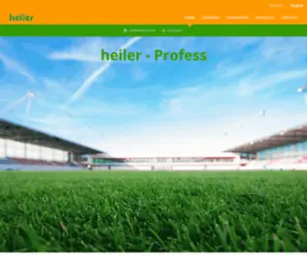 Heiler-Sport.de(Kunstrasen, Rollrasen, Sportplatzbau) Screenshot