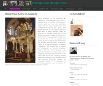 Heilig-Kreuz-Augsburg.de(Evang.-Luth. Kirchengemeinde Heilig Kreuz Augsburg) Screenshot