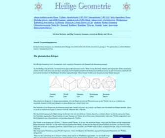 Heiligegeometrie.de(Heilige Geometrie) Screenshot