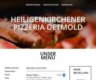 Heiligenkirchenerpizzeria.de(Heiligenkirchener Pizzeria Detmold) Screenshot