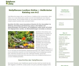 Heilpflanzen-Suchmaschine.de(Heilpflanzen Katalog) Screenshot