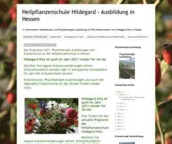 Heilpflanzenschule-Hildegard.de(Phytotherapie Ausbildung der Heilpflanzenschule Hildegard Kita) Screenshot