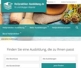 Heilpraktiker-Ausbildung.de(Das Infoportal zum Heilpraktiker) Screenshot