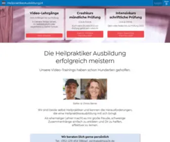 Heilpraktikerausbildung24.de(Heilpraktiker Ausbildung komplett im Video) Screenshot
