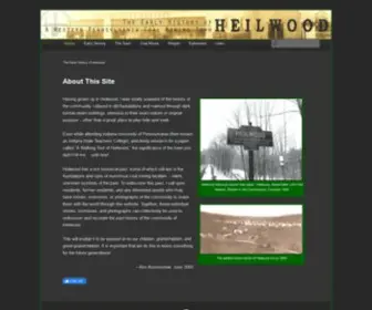 Heilwood.com(The Early History of Heilwood) Screenshot