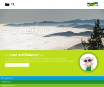 Heim-AG.ch(Qualitativ hochwertige Produkte der Heim AG Heizsysteme) Screenshot