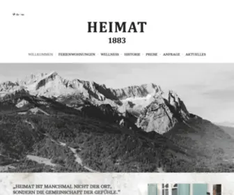 Heimat1883.de(HeimatFerienwohnungen Garmisch) Screenshot