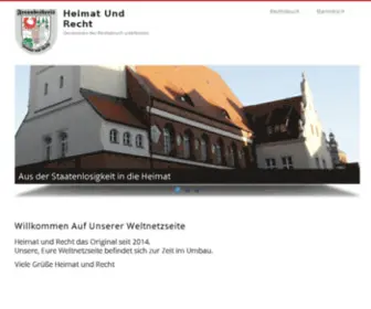 Heimatundrecht.de(Willkommen auf unserer Weltnetzseite unseres Stammtisches) Screenshot