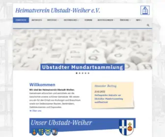 Heimatverein-Ubstadt-Weiher.de(Heimatverein Ubstadt) Screenshot