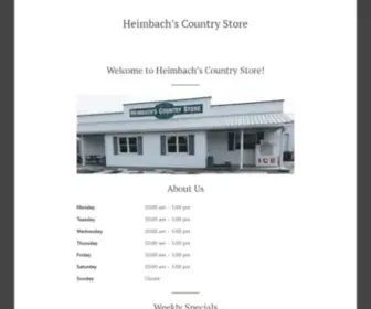 HeimbachscountryStore.com(Heimbach’s) Screenshot