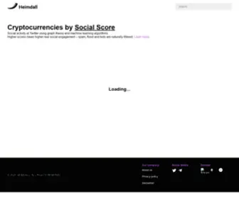 Heimdall.land(Crypto by Social Score) Screenshot