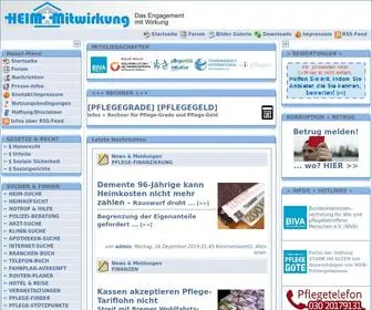 Heimmitwirkung.de(Heimbeiräte) Screenshot