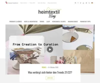 Heimtextil-Blog.com(Blog der Heimtextil) Screenshot