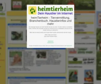 Heimtierheim.de(Dein Haustier im Internet) Screenshot