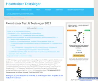 Heimtrainers-Testsieger.de(Alle Test und Testsieger 2021) Screenshot