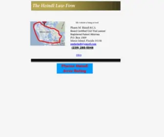 Heindllaw.com(Board Certified Civil Trial Lawyer) Screenshot