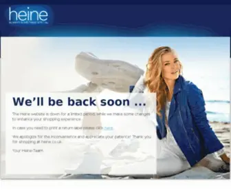 Heine.co.uk(Heine) Screenshot