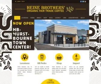 Heinebroscoffee.com(Heine Brothers Coffee) Screenshot